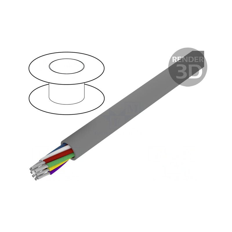 Cablu Alpha Essential C&C 9x22AWG 30,5m 300V Cu | Electronic-mag.ro | Componente Electronice