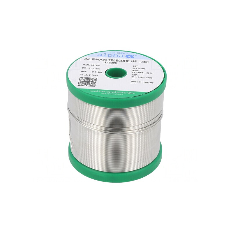 Sârmă de lipit fără plumb 0,75mm 500g SAC305 | Electronic-mag.ro | Componente Electronice Sârmă de lipit fără plumb 0,75mm 500g SAC305 | Electronic-mag.ro | Componente Electronice