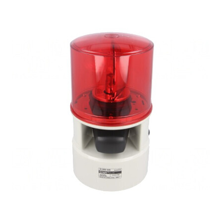 Semnalizator 24VDC cu Sirenă și Lumină Rotativă | Electronic-mag.ro | Componente Electronice