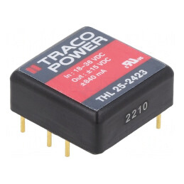 Convertor DC/DC 25W 18-36V la 15V/-15V | Electronic-mag.ro | Componente Electronice