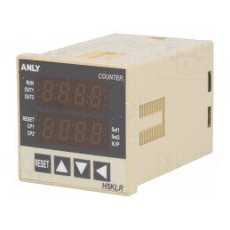Contor electronic LED x2 impulsuri 12-48V AC/DC | Electronic-mag.ro | Componente Electronice