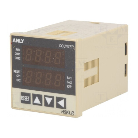 Contor electronic LED x2 impulsuri 12-48V AC/DC | Electronic-mag.ro | Componente Electronice