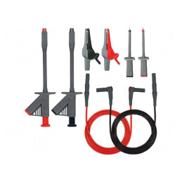Cabluri de măsurare | Mat.izol.cablu: PVC | negru şi roşu | 4mm | FTF000370000