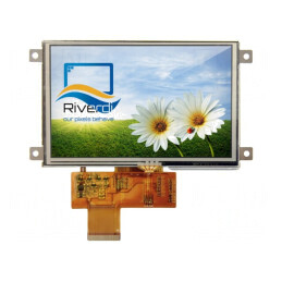 Display TFT 5" 800x480 LED 121.5x76.6x4.8mm 480cd/m2