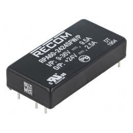 Convertor DC/DC 60W 9-36V la 24V 2.5A | Electronic-mag.ro | Componente Electronice