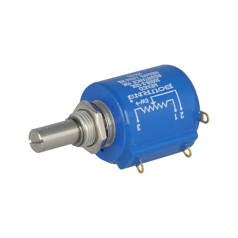 Potențiometru axial 10kΩ 2W linear IP65 | Electronic-mag.ro | Componente Electronice