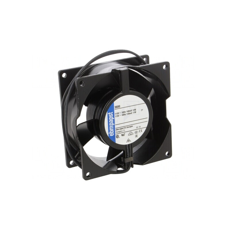 Ventilator AC Axial 115VAC 92.5x92.5x38mm 89m3/h 41dBA | Electronic-mag.ro | Componente Electronice