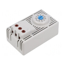 Higrostat SPDT 20-90%RH -10÷50°C pentru şină DIN | Electronic-mag.ro | Componente Electronice