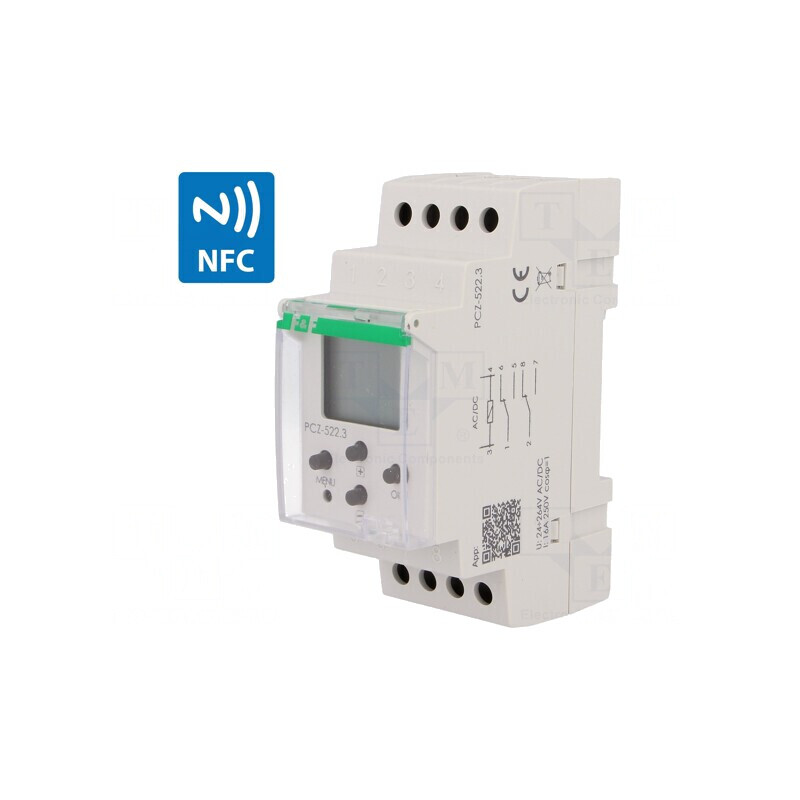 Întrerupătoare cu Temporizator 24h/7zile DPDT PCZ-522.3 | Electronic-mag.ro | Componente Electronice