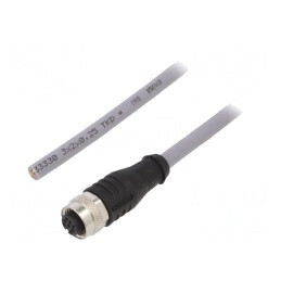 Cablu de conectare | M12 | PIN: 5 | drept | 5m | mufă | -30÷80°C | IP67 | 05.00.6091.A211.005M