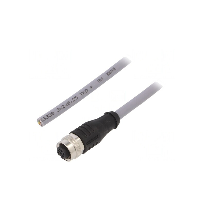 Cablu de Conectare M12 5 PIN 5m IP67 | Electronic-mag.ro | Componente Electronice