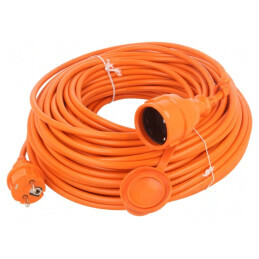 Prelungitor alimentare 40m portocaliu 3x1,5mm2 | Electronic-mag.ro | Componente Electronice