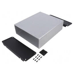 Carcasă cu panou și lame de fixare 191x220mm 1457U | Electronic-mag.ro | Componente Electronice