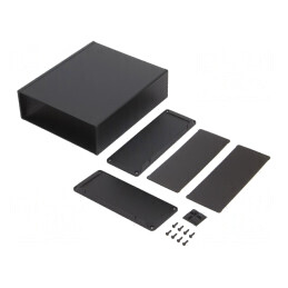 Carcasă cu panou cu lame de fixare 191mm x 220mm | Electronic-mag.ro | Componente Electronice