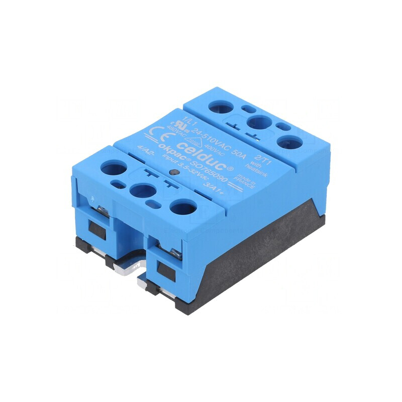 Releu Semiconductor 1-fazat 50A 24-510VAC | Electronic-mag.ro | Componente Electronice