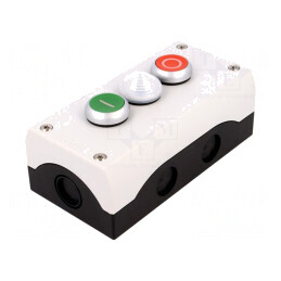Casetă de comandă RMQ-Titan 3 butoane IP67 plastic | Electronic-mag.ro | Componente Electronice