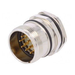 Conector M23 12P IP67 Aurit Drept | Electronic-mag.ro | Componente Electronice