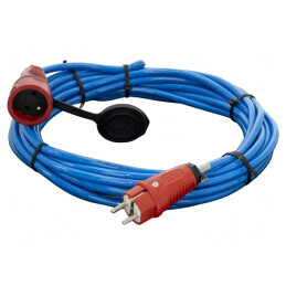 Prelungitor alimentare 10m albastru 16A 3x1,5mm2 | Electronic-mag.ro | Componente Electronice