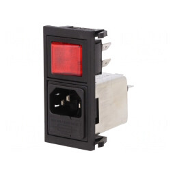 Conector Alimentare AC 6A 250V IEC 60320 | Electronic-mag.ro | Componente Electronice