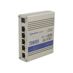 Switch PoE Ethernet 5 Porturi 9-30VDC | Electronic-mag.ro | Componente Electronice