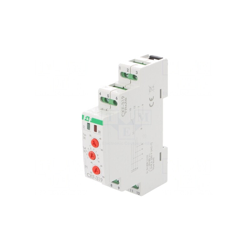 Releu Monitorizare Tensiune Șină DIN DPDT | Electronic-mag.ro | Componente Electronice