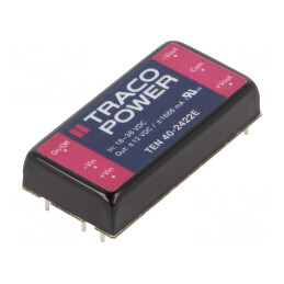 Convertor DC/DC 40W 18-36V la 12V/-12V TEN 40-2422E | Electronic-mag.ro | Componente Electronice