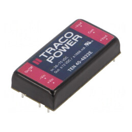Convertor DC/DC 40W 38-75V la 12V/-12V TEN 40-4822E | Electronic-mag.ro | Componente Electronice