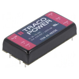Convertor DC/DC 40W 38-75V la 24V/-24V TEN 40-4825E | Electronic-mag.ro | Componente Electronice
