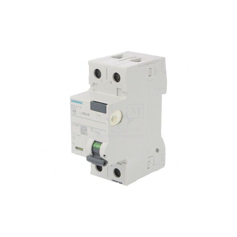 Întrerupător Diferenţial 16A 30mA 1P+N IP20 | Electronic-mag.ro | Componente Electronice