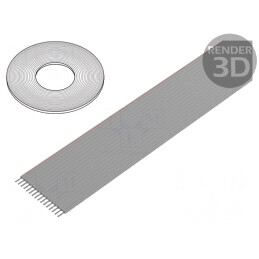 Cablu Bandă 1,27mm 16x26AWG PVC 100FT | Electronic-mag.ro | Componente Electronice