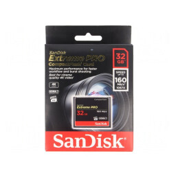 Card de memorie Compact Flash 32GB Extreme Pro 160MB/s VPG-65 | Electronic-mag.ro | Componente Electronice