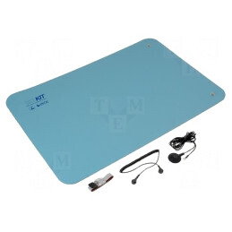 Kit de Protecție Antistatică pentru Masă ESD 0.9m x 0.6m Albastru | Electronic-mag.ro | Componente Electronice