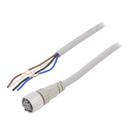 Cablu Conectare M12 4PIN 10m PVC 250V 4A | Electronic-mag.ro | Componente Electronice