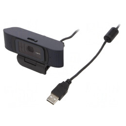 Webcam USB Full HD 1080p Neagră/Albastră | Electronic-mag.ro | Componente Electronice