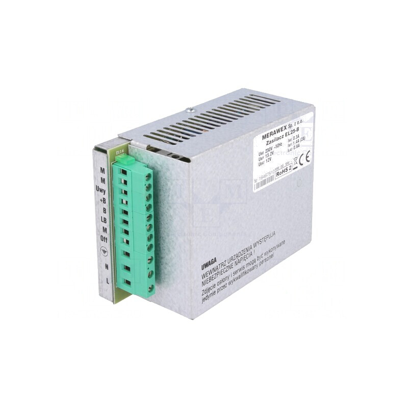 Alimentator modular pentru șină DIN 26W 13,2VDC EL25-B | Electronic-mag.ro | Componente Electronice