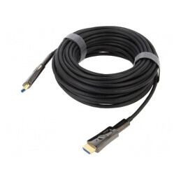 Cablu HDMI 2.0 Optic 15m Negru
