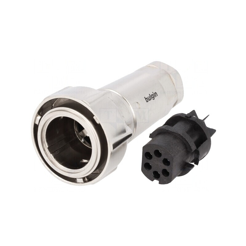 Conector Circular Mufă Mamă 6 PIN Buccaneer 7000 Nichelat | Electronic-mag.ro | Componente Electronice