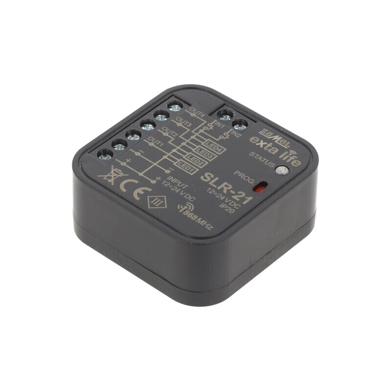 Controler LED EXTA LIFE Metalic 12-24VDC IP20 230m SLR-21 | Electronic-mag.ro | Componente Electronice