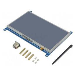 Display TFT 7" 1024x600 LED 3.3-5VDC