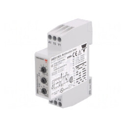 Timer SPDT 0,1s-100h Ualim 24-240VAC IP20 DMB51CM24 | Electronic-mag.ro | Componente Electronice