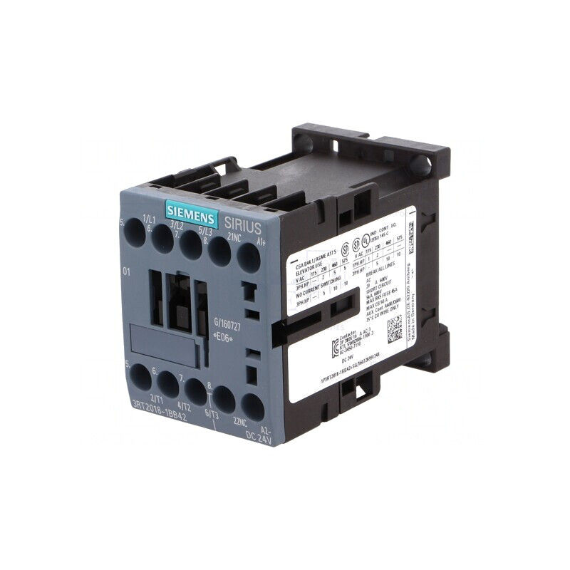 Contactor 3-polar 24VDC 17A 690V | Electronic-mag.ro | Componente Electronice
