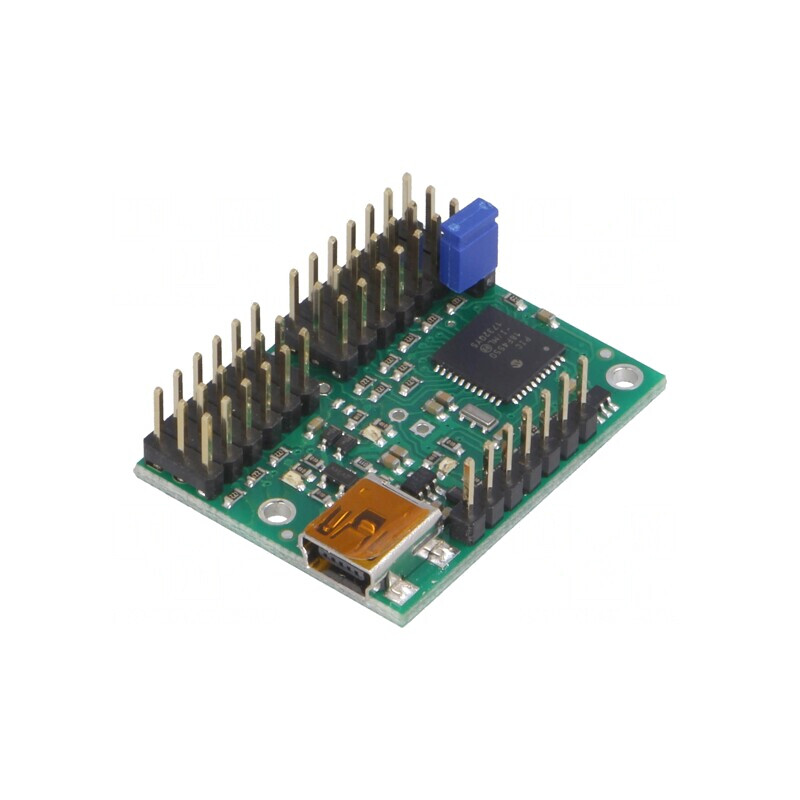 Driver Servomecanism USB-UART MINI MAESTRO 12-Channel Assembled | Electronic-mag.ro | Componente Electronice