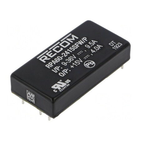 Convertor DC/DC 60W 9-36V la 15V 4A | Electronic-mag.ro | Componente Electronice