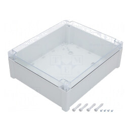 Carcasă Universală Gri IP65 TEMPO 289x344x117mm | Electronic-mag.ro | Componente Electronice