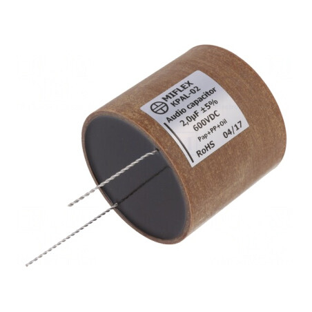 Condensator Aluminiu-Polipropilenă-Hârtie 2uF 600VDC | Electronic-mag.ro | Componente Electronice
