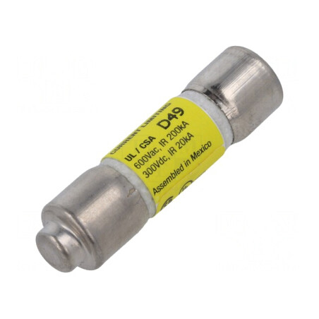 Siguranță întârziată 20A 600V/300V 10,3x38mm | Electronic-mag.ro | Componente Electronice