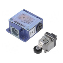 Limitator cursă manetă cu rolă din plastic 19mm, 34.5mm, 10A | Electronic-mag.ro | Componente Electronice