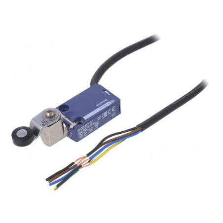 Limitator cursă manetă R 34,4mm cu rolă din plastic Ø16mm 6A | Electronic-mag.ro | Componente Electronice