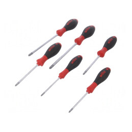 Set Şurubelniţe Phillips/Pozidriv 6 Bucăți SoftFinish | Electronic-mag.ro | Componente Electronice