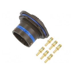 Conector Militar Aurit 17mm Soclu Tată 23A | Electronic-mag.ro | Componente Electronice